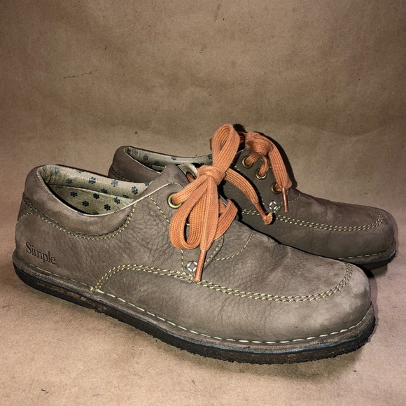 Simple Shoes - Simple PedBed Women Size 9 Brown Suede Shoe Lace